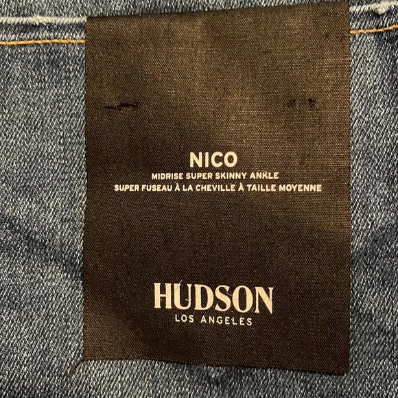NWT Hudson Nico Mid-Rise Super Skinny Jeans Size 34 - Picture 2 of 6